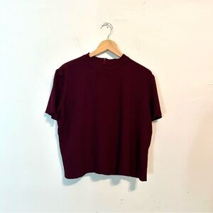 St. John Ribbed Knit Top